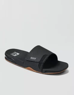 Reef Men's Fanning Slide Sandal Black -American Eagle Fashion 7213 7421 001 d2