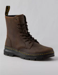 Dr. Martens Men's Combs Leather Casual Boots Brown