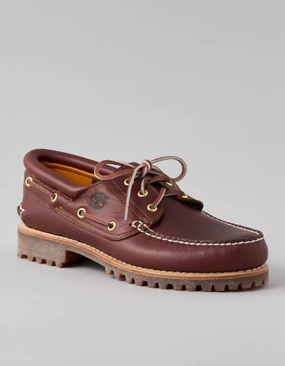 Timberland Men's 3-Eye Classic Boat Shoe Deep Burgundy 2 Timberland Men's 3-Eye Classic Boat Shoe Deep Burgundy - Image 2