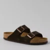 Birkenstock Men's Arizona Suede Sandal Brown