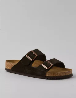Birkenstock Men's Arizona Suede Sandal Brown