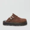 Dr. Martens Men's Zebzag Slingback Platform Mule Shoe Brown