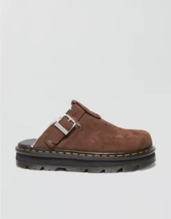 Dr. Martens Men's Zebzag Slingback Platform Mule Shoe Brown