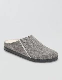 Birkenstock Men's Zermatt Shearling Slipper Charcoal -American Eagle Fashion 7213 7693 008 d2