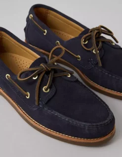 G.H. Bass Men's Hampton Leather Boat Shoe Navy -American Eagle Fashion 7213 7780 410 d1