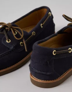 G.H. Bass Men's Hampton Leather Boat Shoe Navy -American Eagle Fashion 7213 7780 410 d2