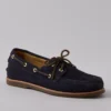 G.H. Bass Men's Hampton Leather Boat Shoe Navy