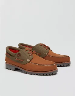 Timberland Men's 3-Eye Classic Boat Shoe Medium Brown
