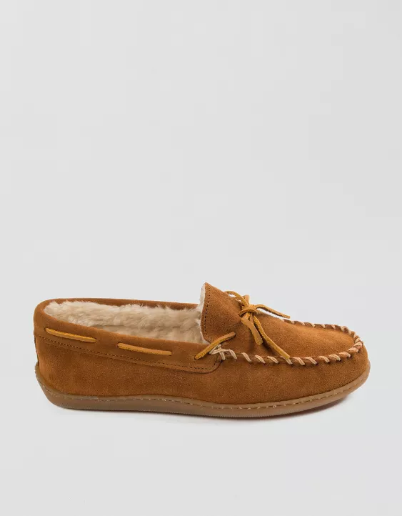 Minnetonka Pile-Lined Hardsole Slipper Brown 3 Minnetonka Pile-Lined Hardsole Slipper Brown - Image 3