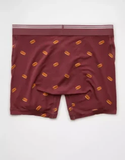 AEO Men's Hot Dogs 4.5" Ultra Soft Boxer Brief Mauve -American Eagle Fashion 7237 0035 182 b