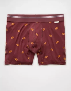 AEO Men's Hot Dogs 4.5" Ultra Soft Boxer Brief Mauve -American Eagle Fashion 7237 0035 182 f