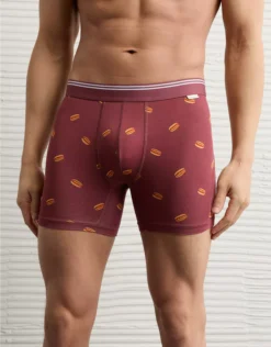 AEO Men's Hot Dogs 4.5" Ultra Soft Boxer Brief Mauve