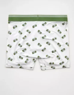 AEO Men's Cameras 4.5" Ultra Soft Boxer Brief White -American Eagle Fashion 7237 0108 100 b