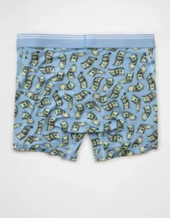 AEO Men's Money 4.5" Ultra Soft Boxer Brief Light Blue -American Eagle Fashion 7237 0213 401 b
