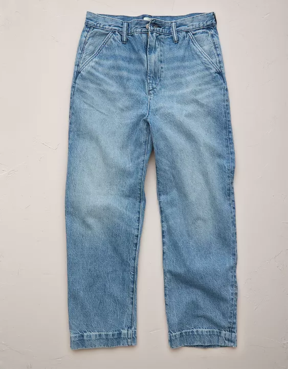 AE77 Premium Barrel Jean Light Wash 3 AE77 Premium Barrel Jean Light Wash - Image 3