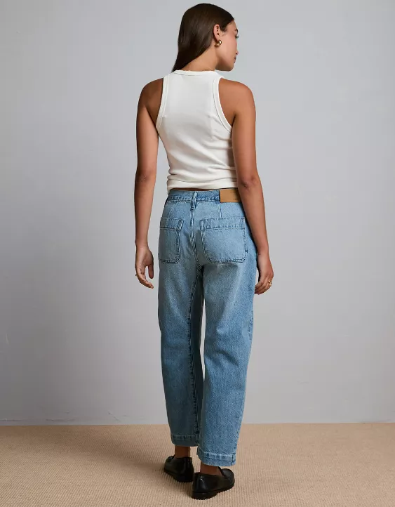 AE77 Premium Barrel Jean Light Wash 2 AE77 Premium Barrel Jean Light Wash - Image 2