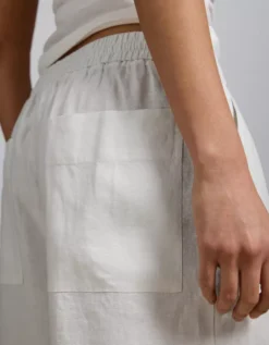 AE77 Premium Pull-On Linen Pant White -American Eagle Fashion 7302 4465 100 d2