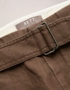 AE77 Premium Linen Trouser Short Brown -American Eagle Fashion 7302 4507 200 d1