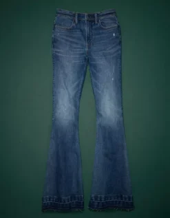AE77 Premium High-Waisted Flare Jean -American Eagle Fashion 7302 4563 914 f