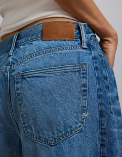 AE77 Premium Super Wide Side Stripe Jean Medium Wash -American Eagle Fashion 7302 4599 936 d2