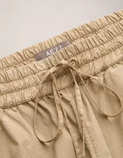 AE77 Premium Pull-On Poplin Pant Khaki -American Eagle Fashion 7302 4688 212 d1