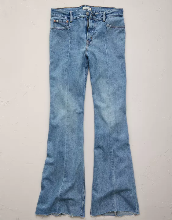 AE77 Premium Vintage Flare Jean Medium Wash 3 AE77 Premium Vintage Flare Jean Medium Wash - Image 3