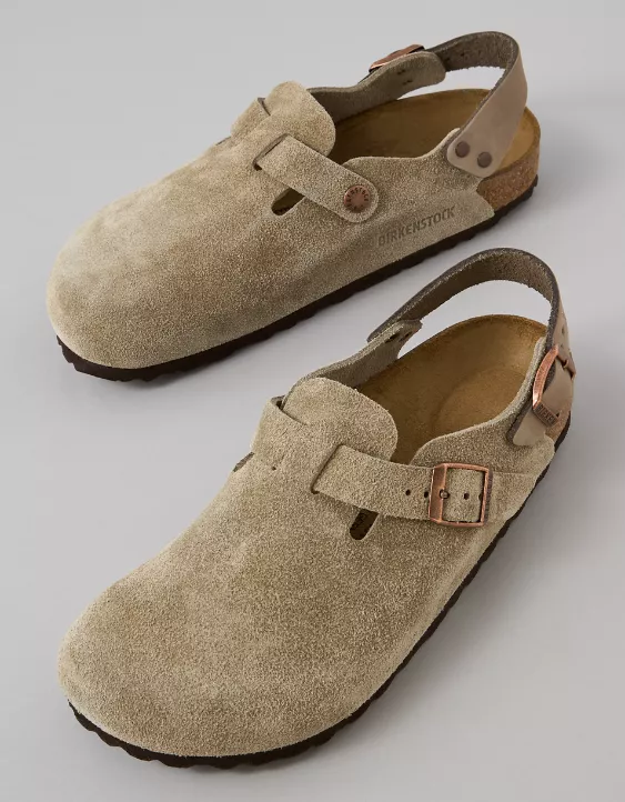 Birkenstock Tokio Slip-On Clog Taupe 2 Birkenstock Tokio Slip-On Clog Taupe - Image 2