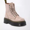 Dr. Martens Women's Jadon III Pisa Leather Platform Boot Bone Khaki
