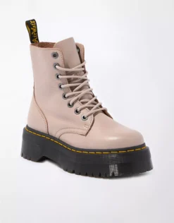 Dr. Martens Women's Jadon III Pisa Leather Platform Boot Bone Khaki