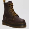 Dr. Martens Women's Jadon Arc Leather Platform Boot Dark Brown