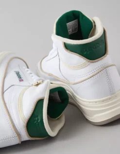 Reebok Women's Club C Double Geo Hi Heritage Sneaker Green 6 Reebok Women's Club C Double Geo Hi Heritage Sneaker Green -American Eagle Fashion 7412 6464 300 d1