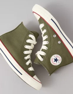 Converse Chuck Taylor All Star Luxe Sport High-Top Sneaker Olive -American Eagle Fashion 7412 6850 309 d1
