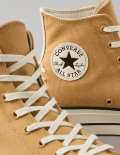 Converse Chuck Taylor Classic Romantic All Star High-Top Platform Sneaker Sand -American Eagle Fashion 7412 6857 209 d3