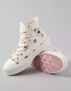 Converse Chuck Taylor All Star Lift Flowers Platform Sneaker Multi -American Eagle Fashion 7412 6859 900 d1