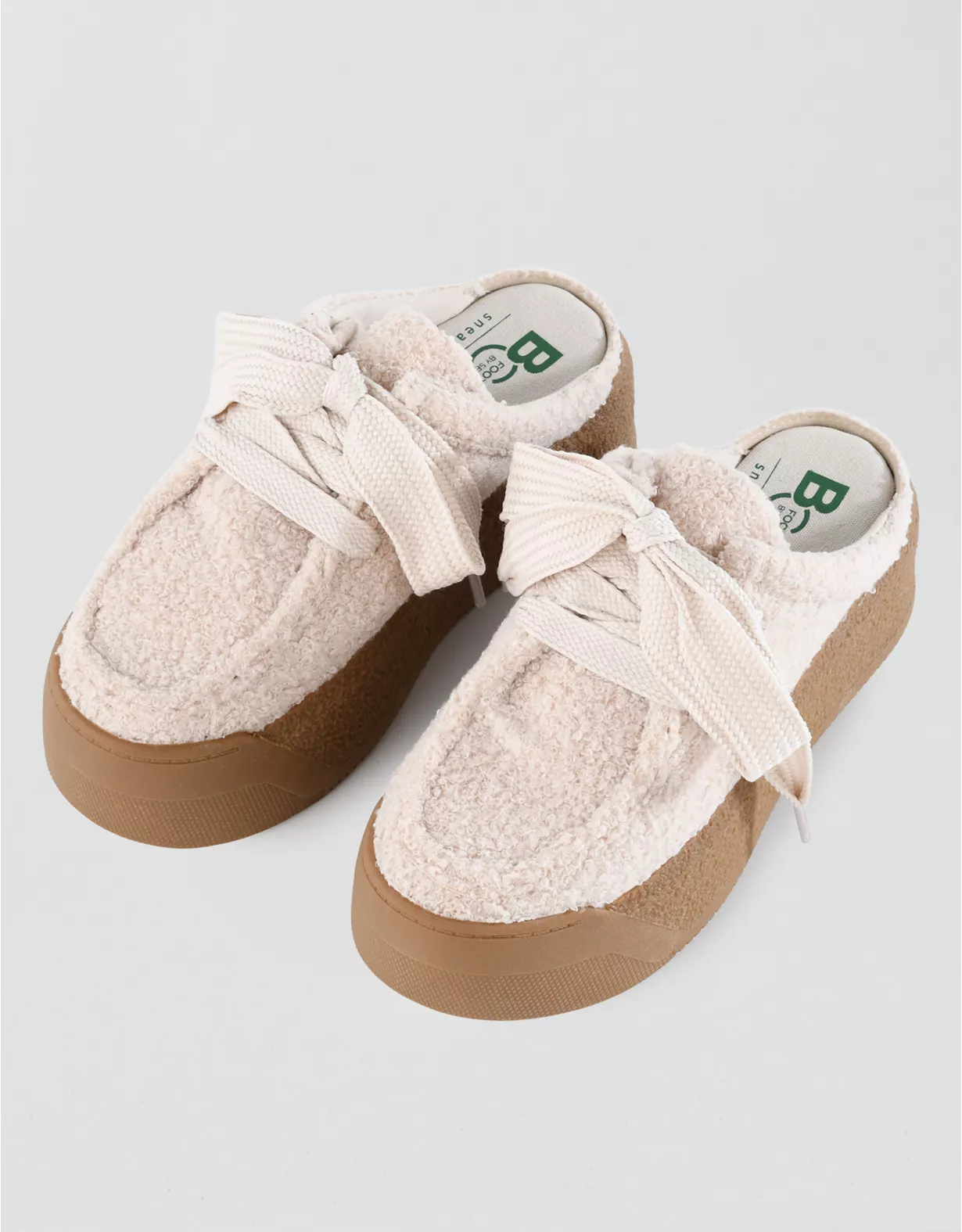 BC Footwear Platform Mule Sneaker Cream 1 BC Footwear Platform Mule Sneaker Cream