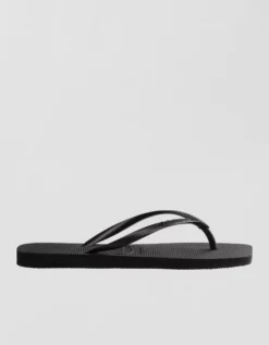 Havaianas Women's Slim Square Flip Flops Black -American Eagle Fashion 7413 2025 001 d2