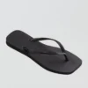Havaianas Women's Slim Square Flip Flops Black