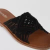 Seychelles Mahogany Sandal Black