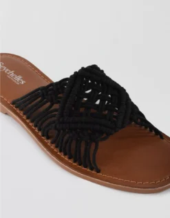 Seychelles Mahogany Sandal Black