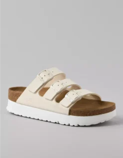 Birkenstock Florida Platform Sandal Cream