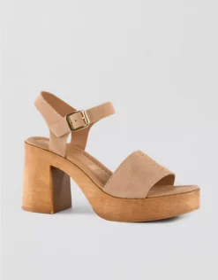 Seychelles Cityscape Platform Heels Tan