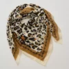 Maison Lecomte Large Léo Camel Pareo Scarf Beige