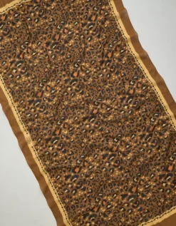 Maison Lecomte Large Léo Camel Pareo Scarf Camel -American Eagle Fashion 7452 3125 296 d1