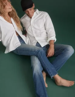 AE77 Premium Classic Jean Medium Destroy -American Eagle Fashion 7454 6425 826 of