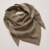 AE77 Premium Silk Bandana Scarf Taupe