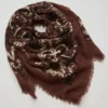 Maison Lecomte Flament Bandana Scarf Brown