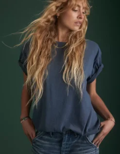 AE77 Premium Classic T-Shirt Navy -American Eagle Fashion 7455 3190 410 d1