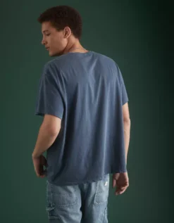 AE77 Premium Classic T-Shirt Navy -American Eagle Fashion 7455 3190 410 ob