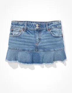 AE Low-Rise Denim Mini Skirt -American Eagle Fashion 8332 4585 936 f