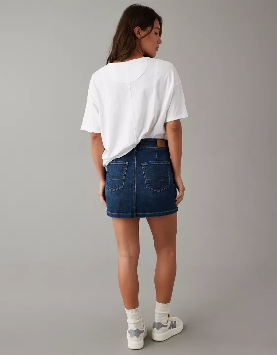 AE Next Level High-Waisted Denim Mini Skirt 2 AE Next Level High-Waisted Denim Mini Skirt - Image 2